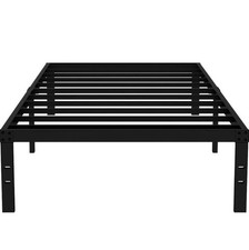 Armação de cama plataforma de metal resistente 14 polegadas tamanho duplo suporte de ripas de aço resistente, usado comprar usado  Enviando para Brazil