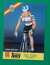 CYCLISME carte cycliste EDUARDO CHOZAS OLMO équipe TEKA 1987 signée, usado segunda mano  Embacar hacia Argentina