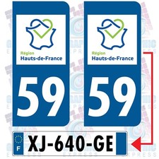 Nord stickers plaque d'occasion  Carvin
