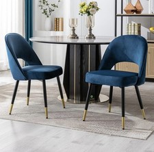 Velvet dining chairs for sale  BIRMINGHAM
