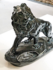 Statuette plâtre lion d'occasion  Rennes-