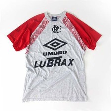 Camisa de futebol Umbro Flamengo 90S vintage prática manga curta logotipo retrô raro Pr comprar usado  Enviando para Brazil