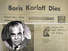 Boris karloff dies for sale  Boerne