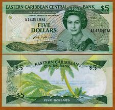 Caribe Oriental Oriental, $5 (1986-1988), Montserrat, P-18m, UNC segunda mano  Embacar hacia Mexico