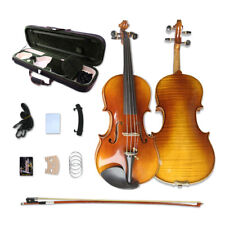 Acessórios de madeira e ébano para violino profissional 4 cordas escala 4/4 tigre flamejado, usado comprar usado  Enviando para Brazil