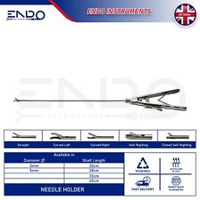 Usado, Nuevo 5mm 33cm Laparoscopia Laparoscópico Aguja Soporte Izquierda Curvo comprar usado  Enviando para Brazil