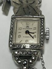 Bucherer Relógio Suíço Vintage Escondido Pulseira Marcasita 17 Joias comprar usado  Enviando para Brazil