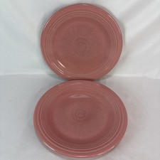 Conjunto de 2 pratos de jantar HLC Fiesta aposentados rosa 10,5" utensílios de festa rosa  comprar usado  Enviando para Brazil