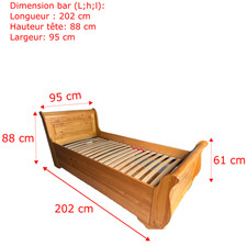 Lit place tiroirs d'occasion Lit place tiroirs d'occasion  Digoin