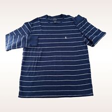 Camisa polo Ralph Lauren térmica 2XL masculina listrada azul waffle malha, usado comprar usado  Enviando para Brazil