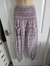 Pink grey elasticated for sale  BRISTOL
