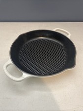 Grelha redonda profunda Le Creuset ferro fundido esmaltado assinatura 25cm/9-3/4” branca comprar usado  Enviando para Brazil
