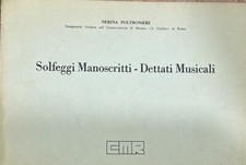 Solfeggi manoscritti dettati usato  Sesto Fiorentino