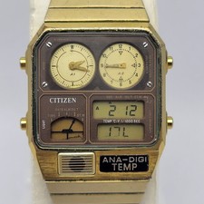 Citizen Ana-Digi Temp 8988-001971 cronógrafo alarme quartzo relógio masculino antigo comprar usado  Enviando para Brazil