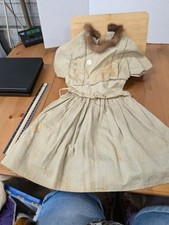 Usado, Vestido infantil antigo antigo com gola de pele  comprar usado  Enviando para Brazil