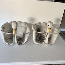 PAR VINTAGE de METAL PLAYGROUND BALANÇO INFANTIL CISNE🛝 comprar usado  Enviando para Brazil