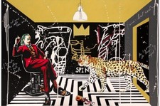MURO SANTE - 80X120 THE KING OF THE WORLD - Serigrafia materica su cartoncino comprar usado  Enviando para Brazil