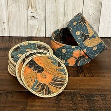 Vintage fabric rattan for sale  Longview