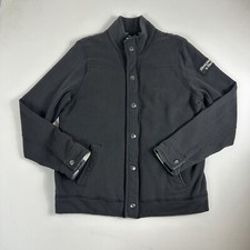 Jaqueta Abercrombie & Fitch Mountain suéter cinza zíper completo botões masculina GG, usado comprar usado  Enviando para Brazil