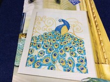 Peacock cross stitch for sale  BLACKBURN