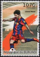 Selo esportivo/futebolista Lionel Messi (Barcelona) (2012 Burundi) comprar usado  Enviando para Brazil