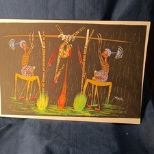 Peinture africaine années d'occasion  Saint-Amans-Soult