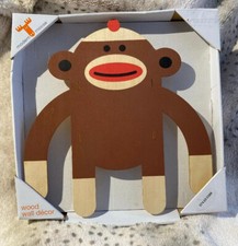 Nova Meia de Madeira Pendurada na Parede Decoração de Selva Macaco Moderno Alce Quarto de Bebê Infantil comprar usado  Enviando para Brazil
