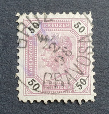 Używany, Stempel Gruz-Gravosa  auf 50 Kreuzer na sprzedaż  Wysyłka do Poland