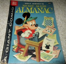 Walt Disney's Mickey Mouse Almanaque 1, FN- (5.5) 1957 LATIDOS! comprar usado  Enviando para Brazil