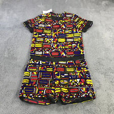 Usado, Macacão Herchcovitch Alexandre Feminino Pequeno Calça Frisada Azul Pesado Romper Vermelho comprar usado  Enviando para Brazil