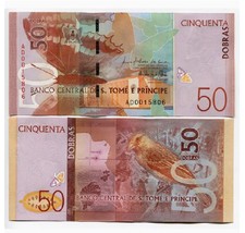 Santo Tomé y Príncipe Santo Tomás y Príncipe 50 Dobras 2016 P 73 UNC NUEVO Billete segunda mano  Embacar hacia Mexico