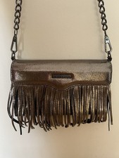 Bolsa tiracolo Rebecca Minkoff couro franja bolsa carteira embreagem bronze nova sem etiquetas comprar usado Bolsa tiracolo Rebecca Minkoff couro franja bolsa carteira embreagem bronze nova sem etiquetas comprar usado  Enviando para Brazil