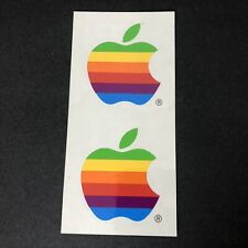 Adesivo vintage Apple logotipo arco-íris/decalque l 3"x2.75", Apple genuína, novo em folha, usado comprar usado  Enviando para Brazil