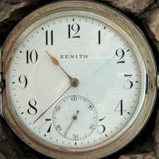 Antigo Relógio de Bolso Zenith Mecânico Suíço Prata 800 Grand Prix Breguet Raro comprar usado  Enviando para Brazil