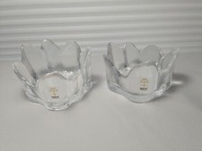 Castiçais vintage Skruf Suécia tronco de árvore vidro transparente cristal tealight comprar usado  Enviando para Brazil