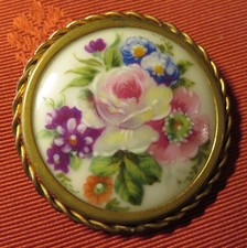 Romantic brooch enamel d'occasion  Expédié en Belgium