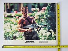 Póster de cartel autografiado original de Arnold Schwarzenegger Commando 11X14 segunda mano  Embacar hacia Argentina