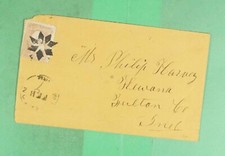 DR WHO 1860S WALKERTON? IN FANCY CANCEL ROSETTE m26920, usado comprar usado  Enviando para Brazil