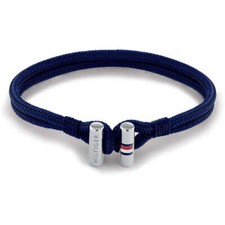 Tommy Hilfiger Masculino Pulseira De Nylon Ss 2790337 Azul Tecido Lona, usado comprar usado  Enviando para Brazil