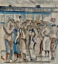 Tableau ancien scène d'occasion  France