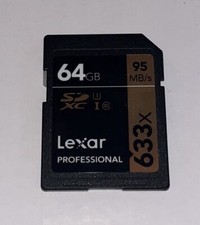 Cartão SD 633x 95MB/s Lexar Professional 64GB/s em estojo de joias comprar usado  Enviando para Brazil