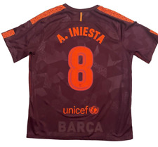 Barcelona trikot iniesta gebraucht kaufen  Zetel