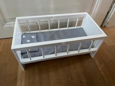 Puppenbett weiß 47x25 gebraucht kaufen  Bamberg