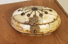 bone trinket box owl hinge for sale  Whitney