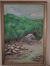 Pintura óleo enmarcada for sale  USA