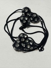 Black beaded crystal for sale  West Warwick
