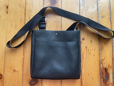 Bolsa de ombro Montblanc masculina tiracolo couro preta comprar usado  Enviando para Brazil