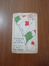 tessera croce rossa usato  Genova