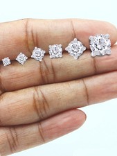 Real moissanite stud for sale  USA