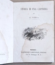 Verga storia una usato  Pescara